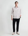 Arrow Sport Slim Fit Geometric Print Shirt