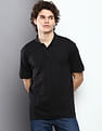 Calvin Klein Embossed Sleeve Hem Organic Cotton Polo Shirt
