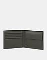 Calvin Klein Men Dark Olive Bi-Fold Textured Leather Wallet
