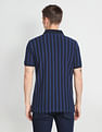 Arrow Sports Vertical Stripe Pique Polo Shirt