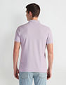 Arrow Sports Ribbed Collar Solid Polo Shirt