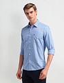 Arrow Sport Manhattan Slim Fit Vertical Striped Shirt