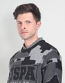U.S. Polo Assn. Denim Co. Crew Neck Brand Patterned Sweater