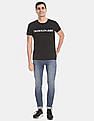 Calvin Klein Men Blue Skinny Fit Stone Wash Four-Way Stretch Jeans