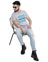 AD by Arvind Crew Neck Graphic Print T-Shirt
