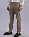 Tommy Hilfiger Regular-Fit Textured Mid Rise Trousers