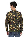 Flying Machine Camouflage Print Cotton Sweatshirt