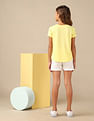 U.S. Polo Assn. Kids Girls Stud Detailed Relaxed Fit T-Shirt