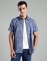 Tommy Hilfiger Printed Regular Fit Cotton Shirt