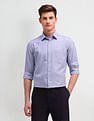 Arrow Slim Fit Micro Checked Shirt