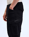 Flying Machine Relaxed Fit Solid Trousers
