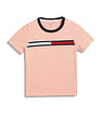 Tommy Hilfiger Kids Boys Striped Regular-Fit Cotton T-Shirt