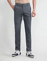 Arrow Sport Slim Mid Rise Printed Trousers
