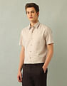 Arrow Newyork Solid Satin Shirt