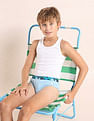 USPA Innerwear Boys Cotton Spandex Solid Briefs - Pack Of 5