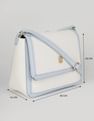 Tommy Hilfiger Solid Blue Pu Sling Bag