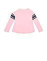 U.S. Polo Assn. Kids Girls Long Sleeve Graphic Print T-Shirt