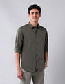 U.S. Polo Assn. Denim Co. Pure Cotton Regular Fit Dobby Shirt