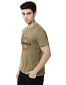 AD by Arvind Crew Neck Brand Print Cotton T-Shirt