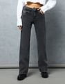 Flying Machine Women Mid Rise Rinsed Bootcut Fit Jeans