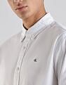Calvin Klein Jeans Solid Regular Fit Cotton Shirt