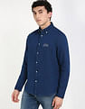 Tommy Hilfiger Solid Regular Fit Twill Woven Shirt