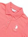 U.S. Polo Assn. Kids Girls Solid A Line Polo Dress