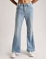 Calvin Klein Jeans Light-Wash Mid Rise Bootcut Jeans