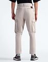 Flying Machine Twill Solid Cargo Trousers