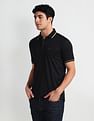 Arrow Newyork Striped Collar Cotton Polo Shirt
