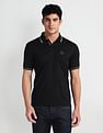 Arrow Newyork Striped Collar Cotton Polo Shirt
