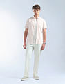 Flying Machine Vertical Striped Slim Fit Shirt