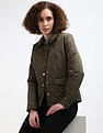Tommy Hilfiger Spread Collar Quilted Jacket