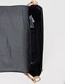 Tommy Hilfiger Solid Brown Pu Sling Bag