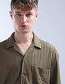 Flying Machine Textured Oversized Jacquard Shirt