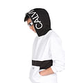Calvin Klein Jeans Men White Colour Block Hooded Sweatshirt
