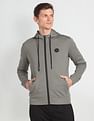 Arrow Newyork Solid Zip Up Sweatshirt