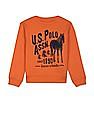 U.S. Polo Assn. Kids Pure Cotton Brand Print Sweatshirt