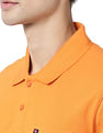 AD by Arvind Solid Cotton Pique Polo Shirt