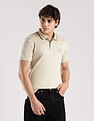 Calvin Klein Jeans Solid Regular-Fit Cotton Polo T-Shirt