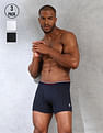 USPA Innerwear Mid Rise Solid 1667 Trunks - Pack Of 3