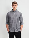 Arrow Sport Slim Fit Vertical Striped Shirt