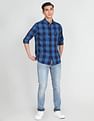 U.S. Polo Assn. Denim Co. Cotton Plaid Check Twill Casual Shirt