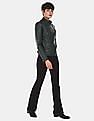 U.S. Polo Assn. Women Asymmetric Zipper Solid Biker Jacket