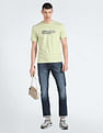 Calvin Klein Recycled Cotton Box Stripe Logo T-Shirt
