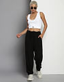 Calvin Klein Drawstring Waist Solid Joggers