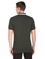 Arrow Sports Striped Collar Pique Cotton Solid Polo Shirt