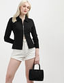 Calvin Klein Zipper Long Sleeve Milano Top