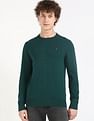 Tommy Hilfiger Solid Regular-Fit Cotton Sweater