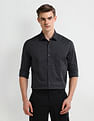 Arrow Manhattan Slim Self-design Cotton Shirt